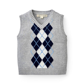 V-Neck Sweater Vest - Hope & Henry Boy