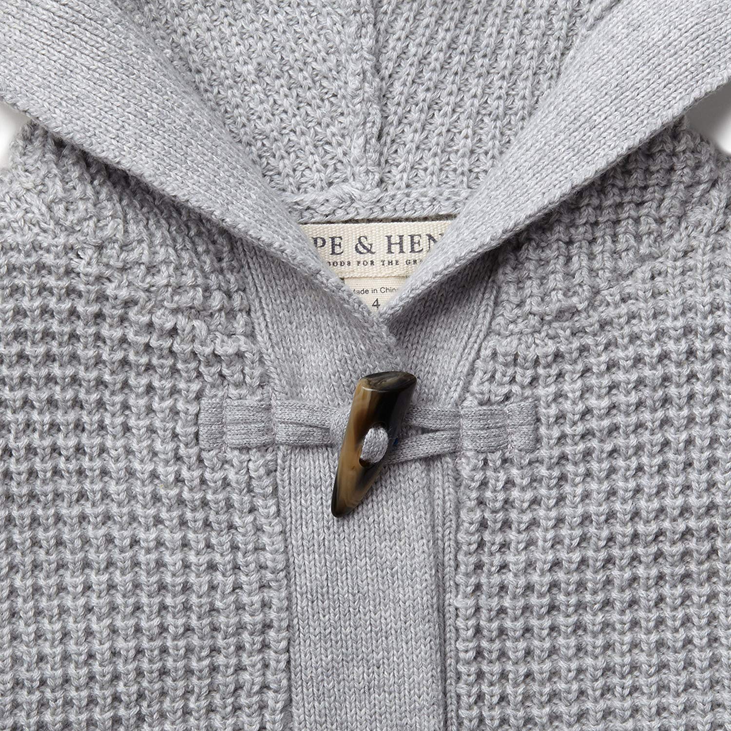 Waffle Stitch Hooded Sweater