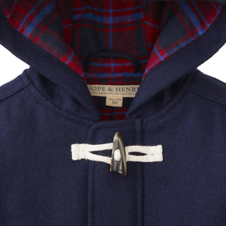 Wool Blend Duffle Coat | Navy - Hope & Henry Boy