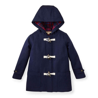 Wool Blend Duffle Coat | Navy - Hope & Henry Boy